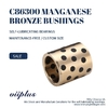 C86300 Manganese Bronze Bushings Metric Graphite Plugged Sleeve | 160 mm ID x 180 mm OD x 100 mm Long